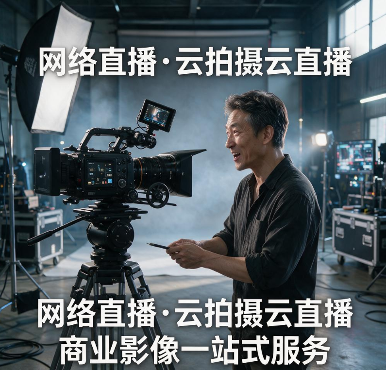 专业摄影摄像｜网络直播・摇臂导播・云拍摄云直播｜商业影像一站式服务
