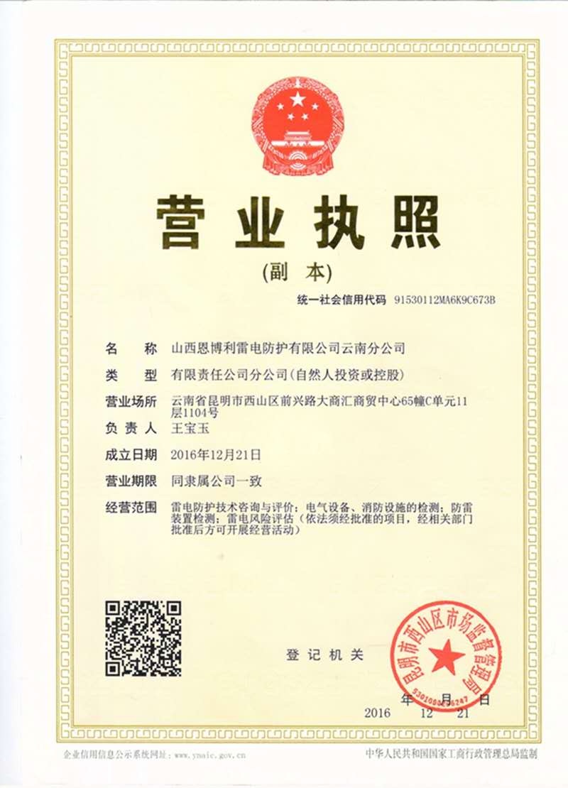 山西恩博利雷电防护有限公司云南分公司的图标